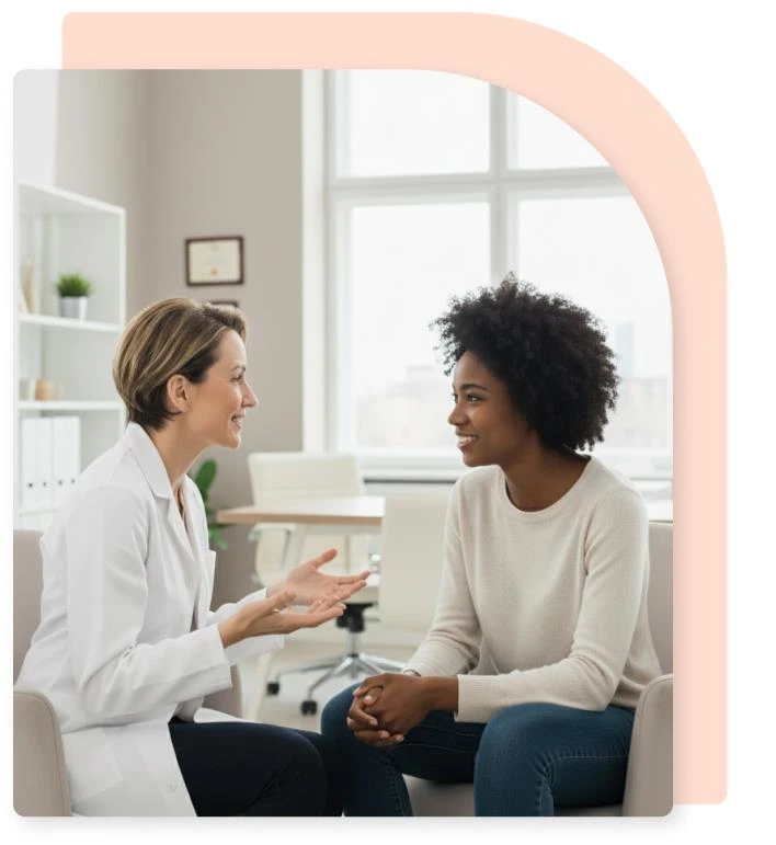 Healthcare professionals in consultation